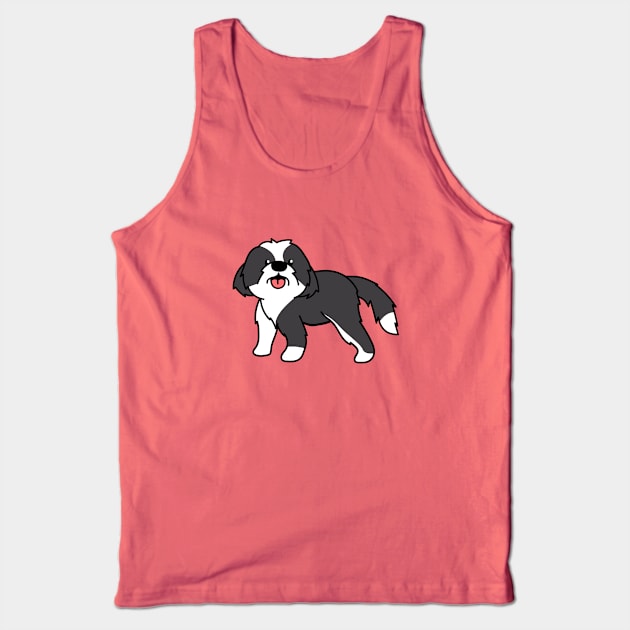 Cute And Funny Bernedoodle Tank Top by Sizukikunaiki